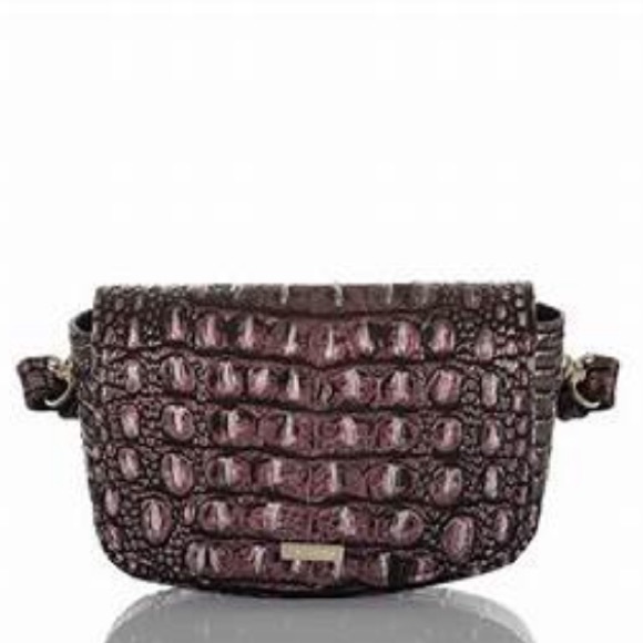 Brahmin Handbags - NWT Brahmin Lil Melbourne 3-Way Leather Bag Plum